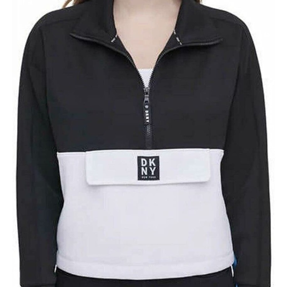 NWOT DNKY pullover 3/4 zip sweatshirt